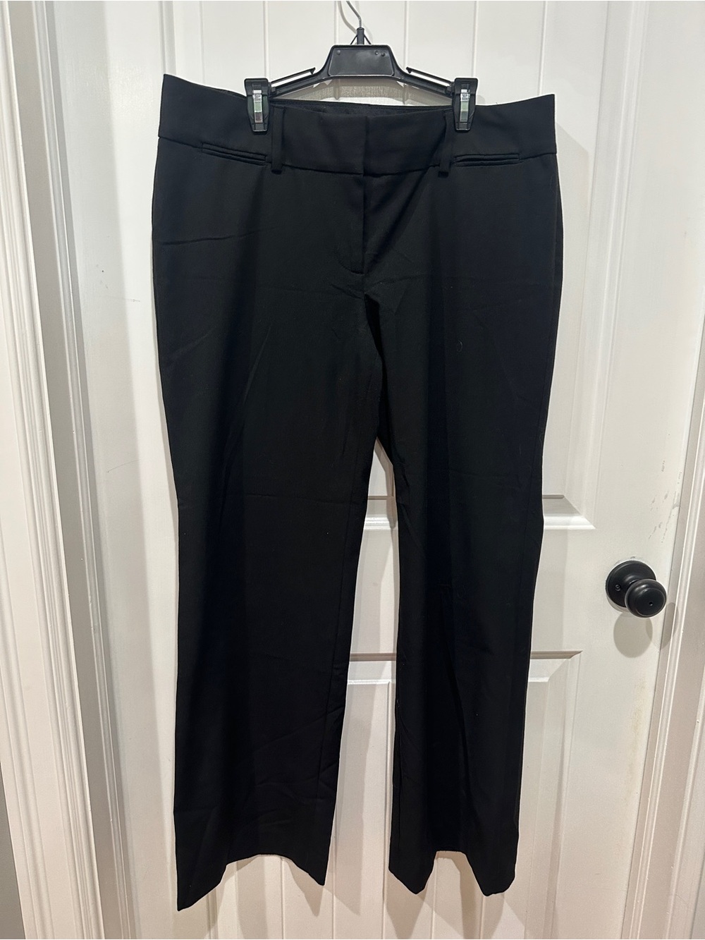 LOFT Black Women's Straight-Leg Dress Marisa Trousers